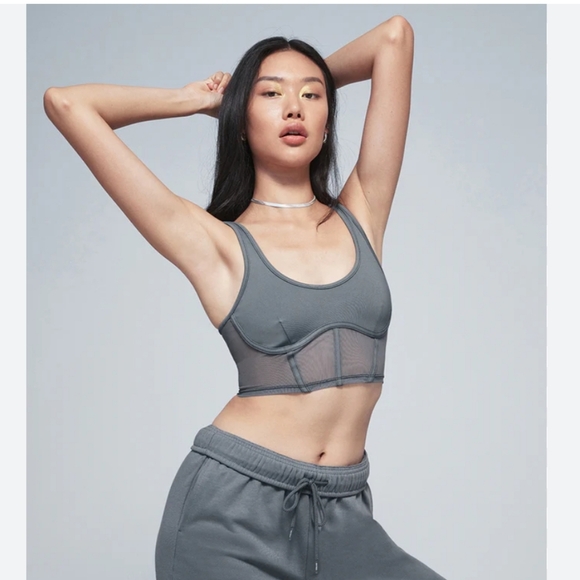 Alo Yoga Airbrush Mesh Corset Tank - Picture 4 of 6